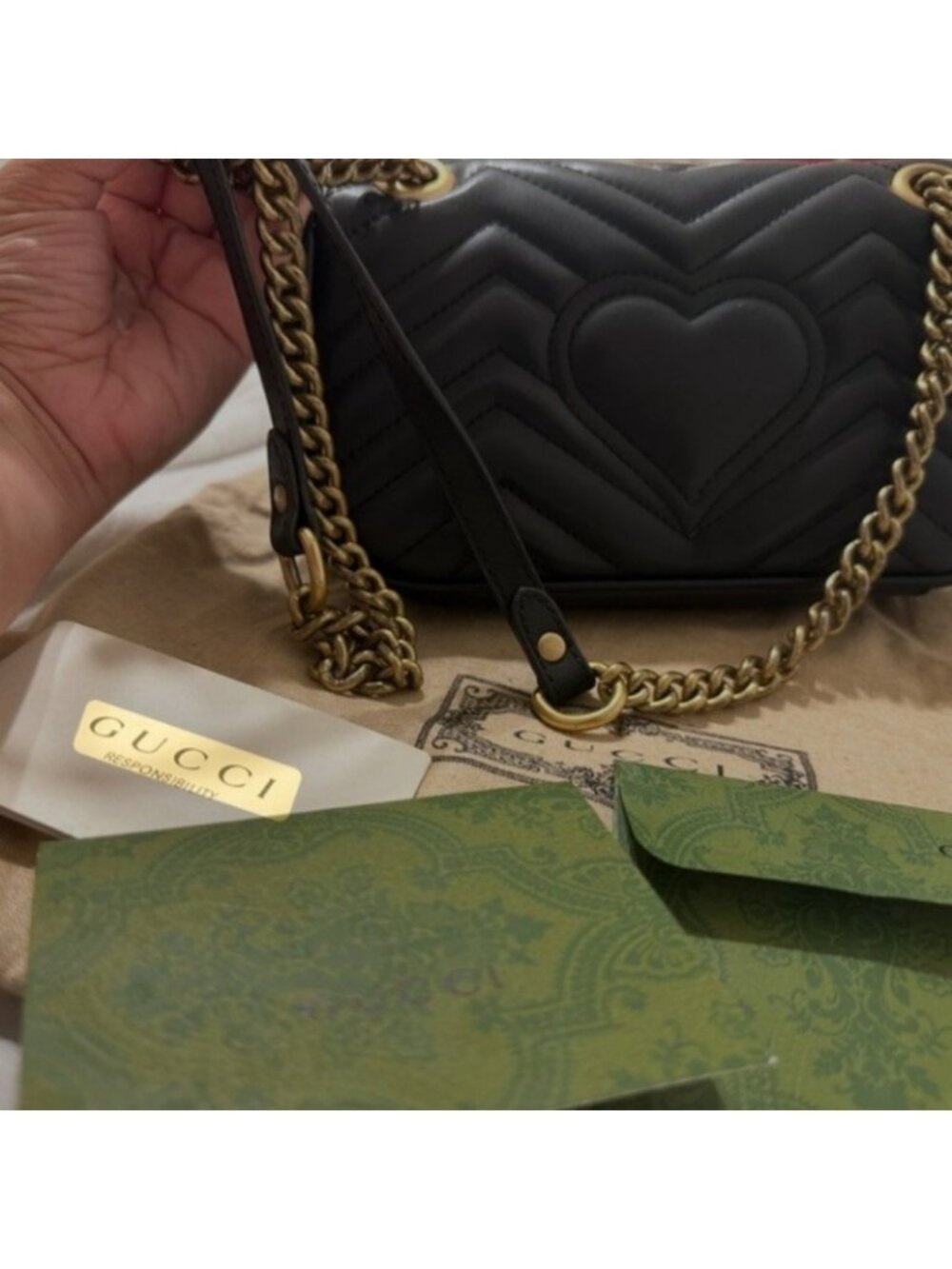 GUCCI GG Marmont Small shoulder bag black - Picture 8 of 9